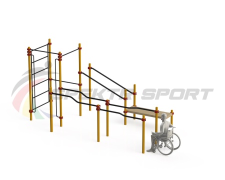 Купить Спортивный комплекс для инвалидов-колясочников WRK-D16_76mm в Белебее 