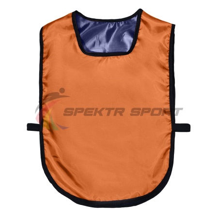 Купить Манишка футбольная двусторонняя универсальная Spektr Sport оранжево-синяя в Белебее 